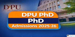 Dr. D. Y. Patil Vidyapeeth Begins PhD Admission 2025-26; Apply Online by January 3 @dpu.edu.in